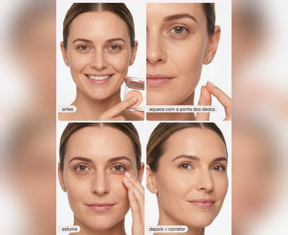 Como aplicar: antes, aquecer, esfumar, depois